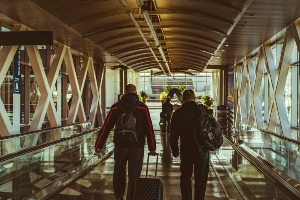 An airport terminal